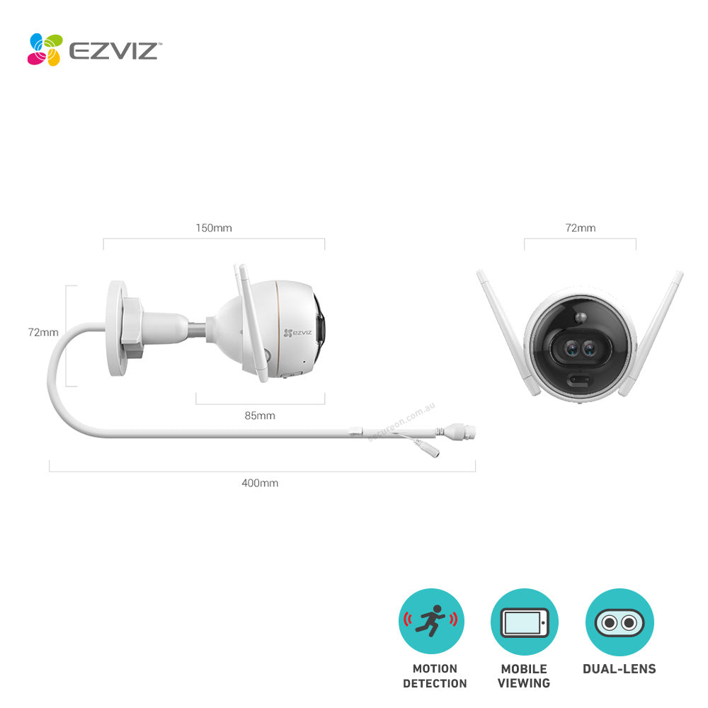 EZVIZ Dual-Lens AI Wi-Fi Camera 2K+ C3X EZVIZ Dual-Lens AI Wi-Fi Camera 2K+ C3X