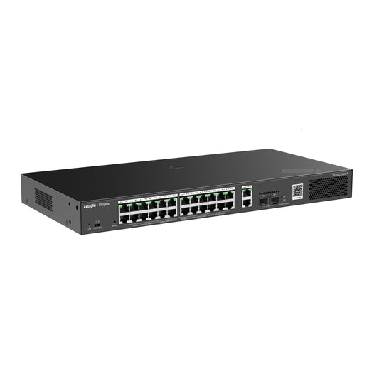 Ruijie Reyee 28P GE Smart Cloud Managed Switch 24x PoE+ 370W 26x GE 2x SFP RG-ES228GS-P