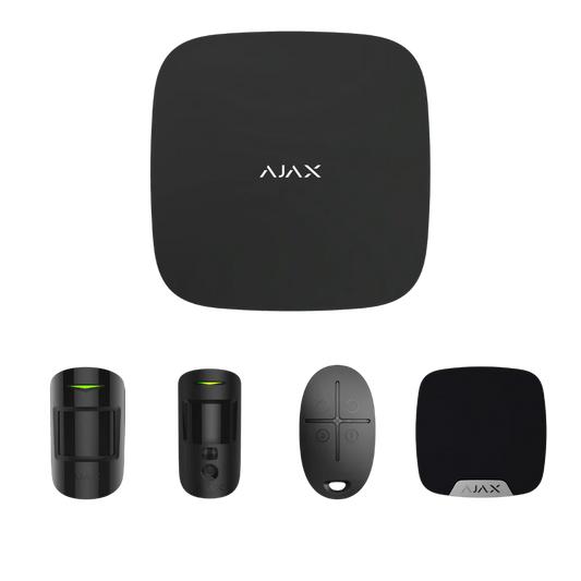 AJAX Starterkitplus Cam Wireless Surveillance + Alarm System Kit Black AJAX#80010