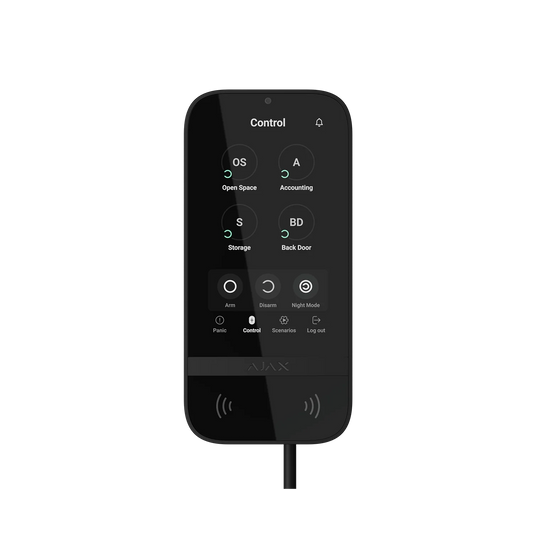 AJAX Fibra Keypad Touchscreen Black AJAX#81719