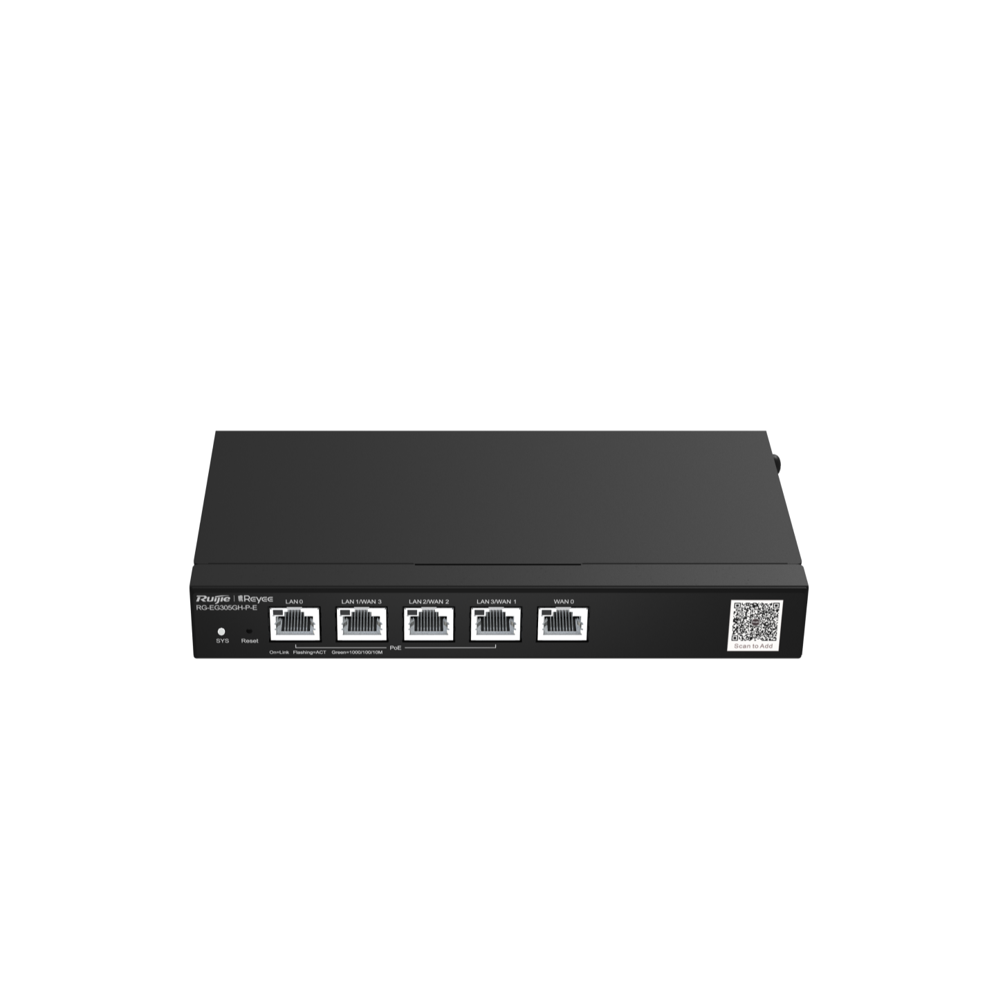 Ruijie Reyee 5-Port High-Performance Cloud Managed PoE Office Router RG-EG305GH-P-E Ruijie Reyee 5-Port High-Performance Cloud Managed PoE Office Router RG-EG305GH-P-E