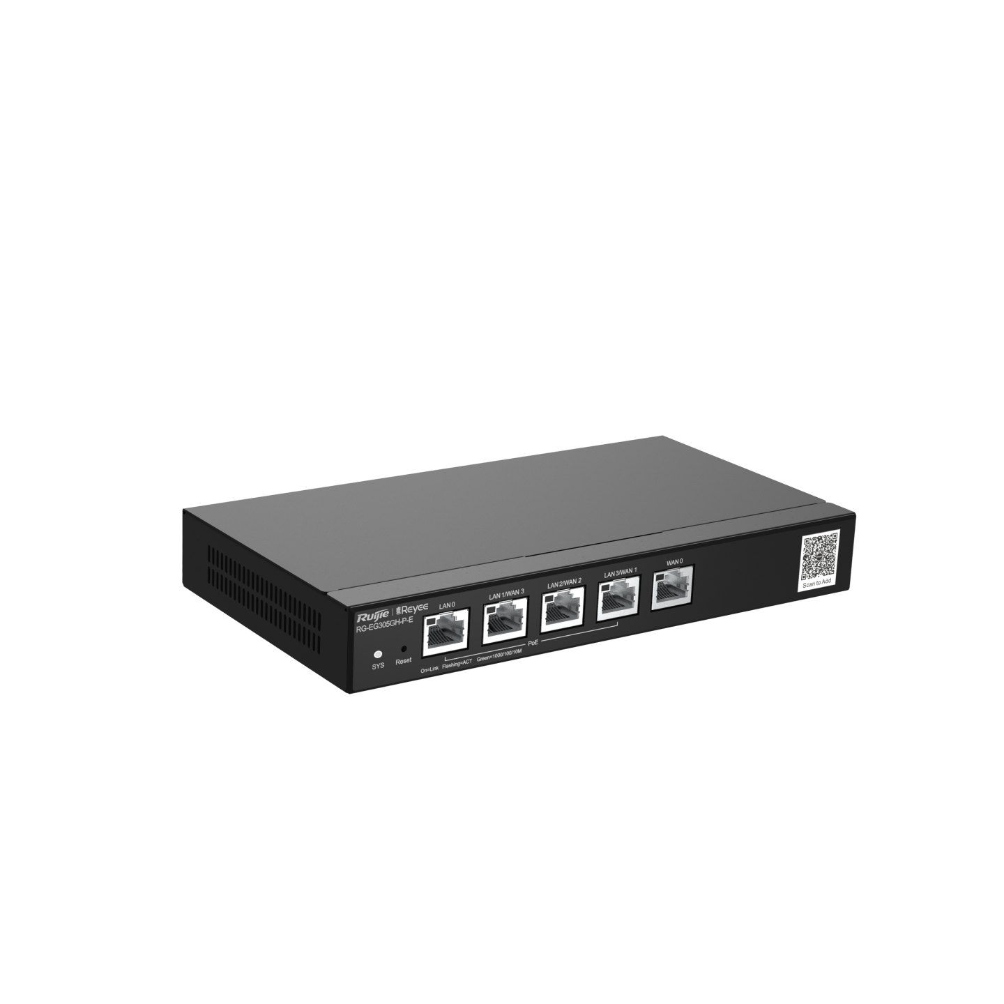 Ruijie Reyee 5-Port High-Performance Cloud Managed PoE Office Router RG-EG305GH-P-E Ruijie Reyee 5-Port High-Performance Cloud Managed PoE Office Router RG-EG305GH-P-E