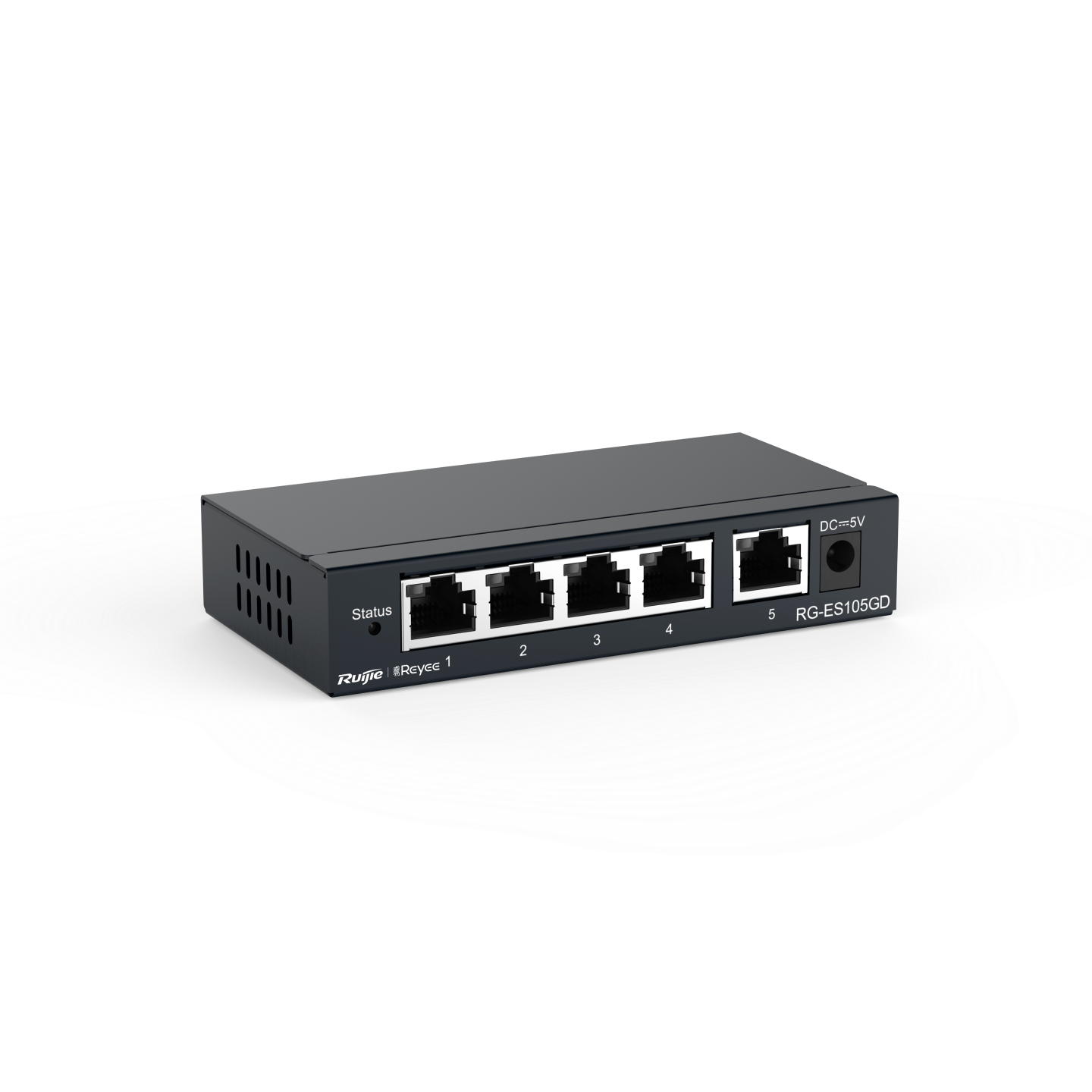 Ruijie 5-port 10/100/1000Mbps Unmanaged Non-PoE Switch RG-ES105GD Ruijie 5-port 10/100/1000Mbps Unmanaged Non-PoE Switch RG-ES105GD