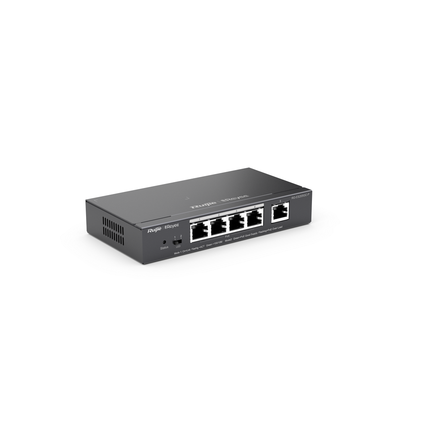 Ruijie 5-Port Gigabit Smart Cloud Mananged PoE Switch RG-ES205GC-P Ruijie 5-Port Gigabit Smart Cloud Mananged PoE Switch RG-ES205GC-P