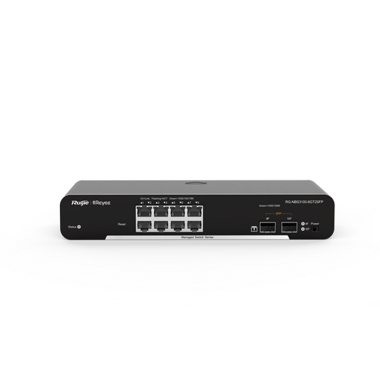 Ruijie Reyee 10-Port Gigabit Layer 2 Cloud Managed Non-PoE Switch RG-NBS3100-8GT2SFP