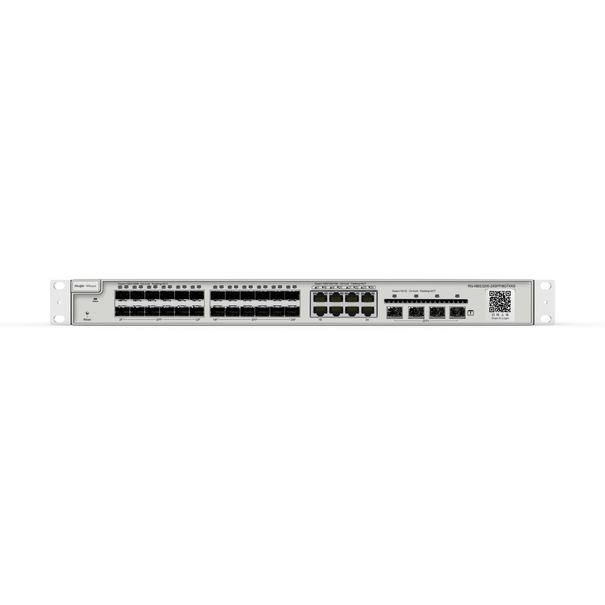 Ruijie Reyee 24-Port Gigabit SFP with 8 combo RJ45 ports Layer 2+ Managed Switch, 4 * 10G RG-NBS3200-24SFP/8GT4XS