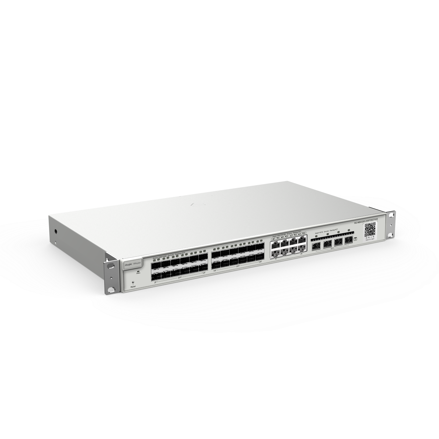 Ruijie Reyee 24-Port Gigabit SFP with 8 combo RJ45 ports Layer 2+ Managed Switch, 4 * 10G RG-NBS3200-24SFP/8GT4XS Ruijie Reyee 24-Port Gigabit SFP with 8 combo RJ45 ports Layer 2+ Managed Switch, 4 * 10G RG-NBS3200-24SFP/8GT4XS