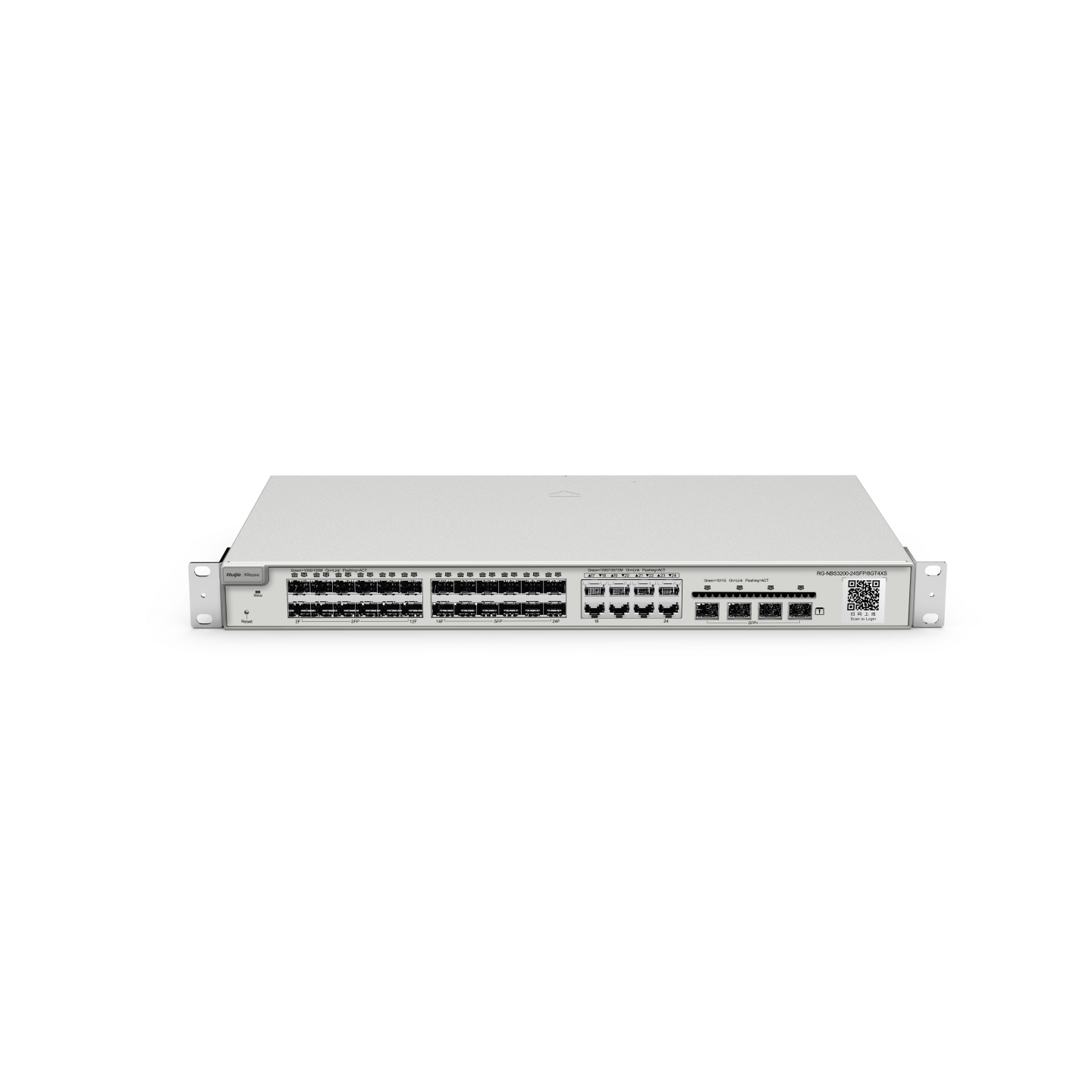 Ruijie Reyee 24-Port Gigabit SFP with 8 combo RJ45 ports Layer 2+ Managed Switch, 4 * 10G RG-NBS3200-24SFP/8GT4XS Ruijie Reyee 24-Port Gigabit SFP with 8 combo RJ45 ports Layer 2+ Managed Switch, 4 * 10G RG-NBS3200-24SFP/8GT4XS