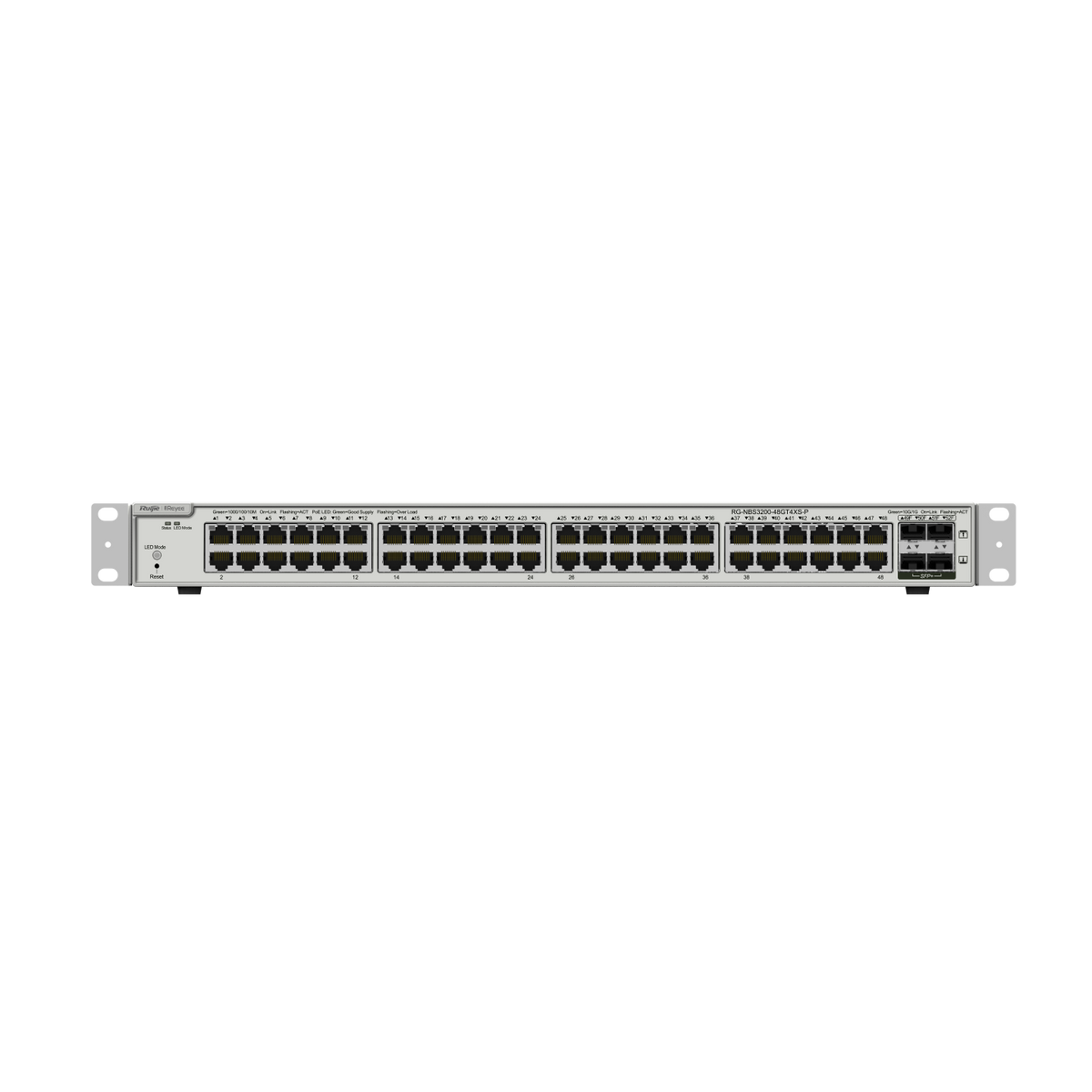 Ruijie Reyee 48-Port Gigabit Layer 2+ Cloud Managed PoE Switch, 4 * 10G Uplink RG-NBS3200-48GT4XS-P