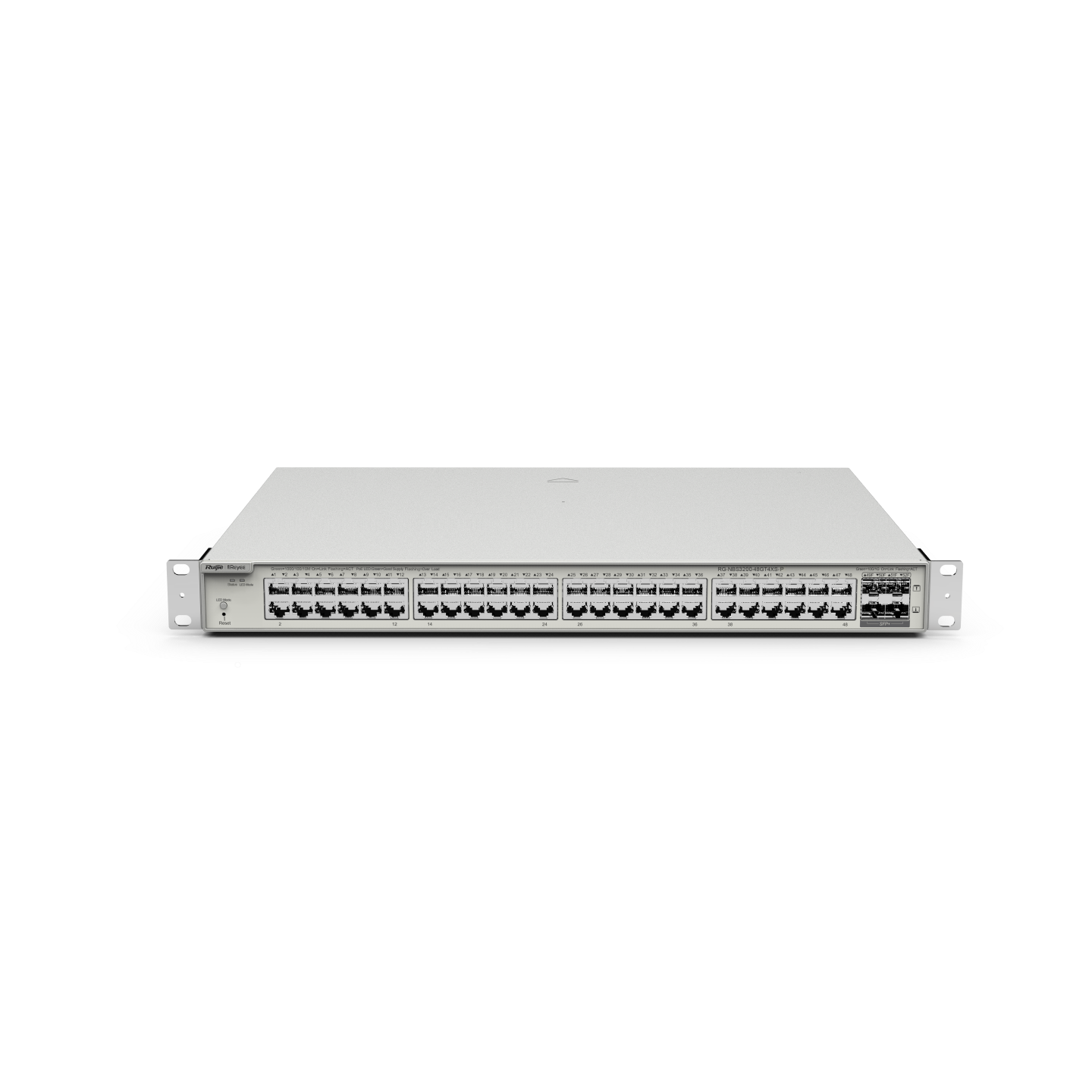 Ruijie Reyee 48-Port Gigabit Layer 2+ Cloud Managed PoE Switch, 4 * 10G Uplink RG-NBS3200-48GT4XS-P Ruijie Reyee 48-Port Gigabit Layer 2+ Cloud Managed PoE Switch, 4 * 10G Uplink RG-NBS3200-48GT4XS-P
