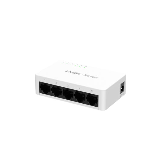 Ruijie 5-Port 10/100/1000 Mbps Unmanaged Non-PoE Switch RG-ES05G-L