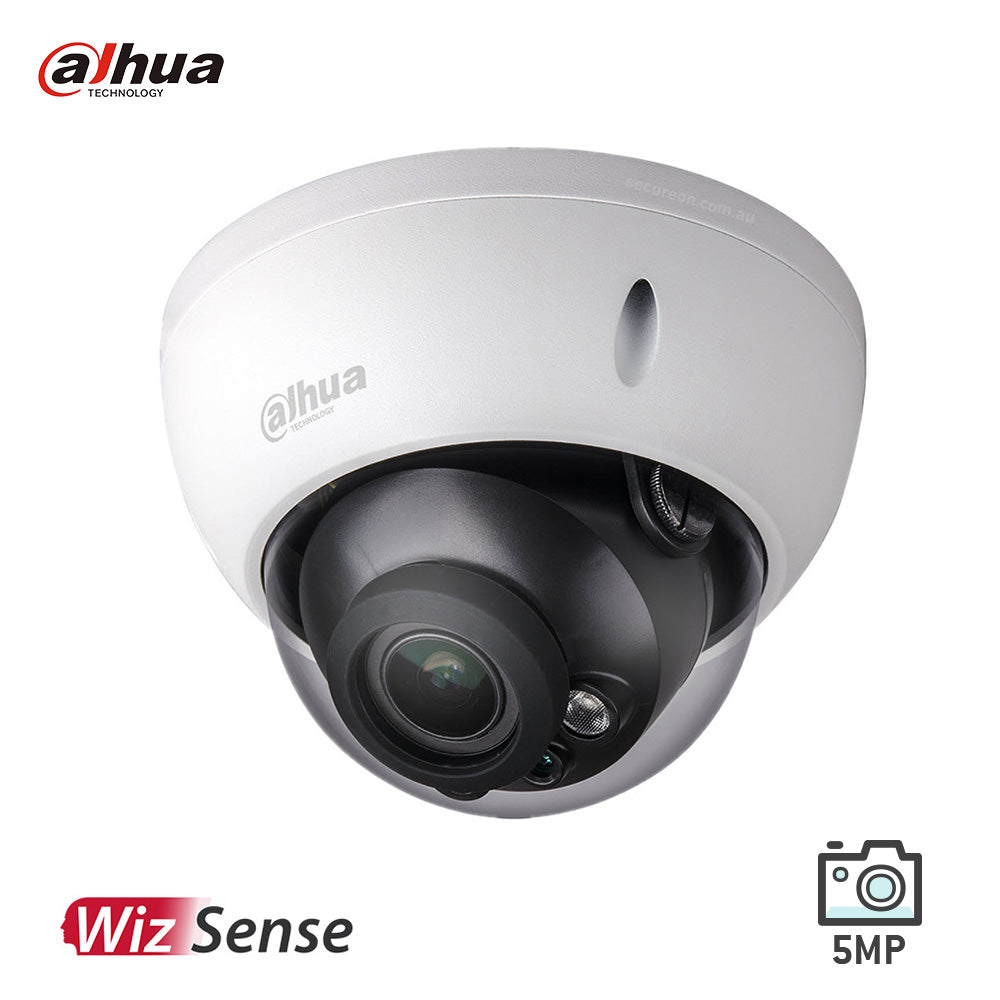 Dahua 5MP IR Vari-focal Dome Motorised WizSense Network Camera DH