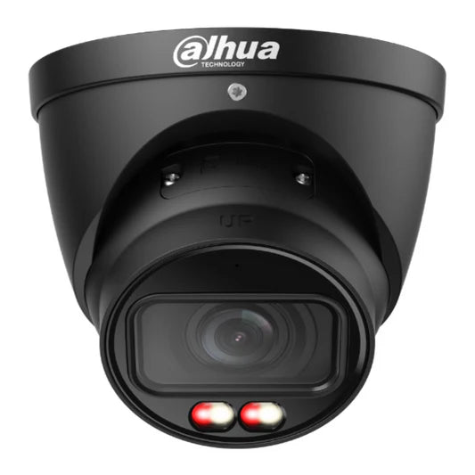 Dahua 6MP WizSense Smart Dual Light Eyeball Turret Camera - Varifocal 2.7-13.5mm, Black - HDW3667T-ZS-IL-ANZ-BLK