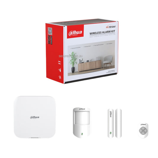 Dahua AirShield Wireless Alarm Kit - Hub, PIR, Door Contact, Keyfob - ART-ARC3800H-03-FW2