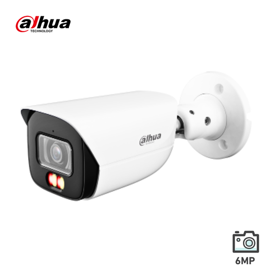 Dahua 6MP WizSense Smart Dual Light Bullet Camera - Fixed 2.8mm - HFW3667E-AS-IL-ANZ