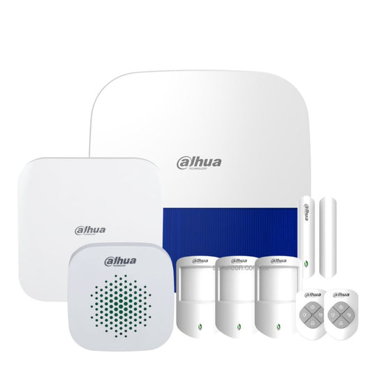 Dahua AirShield Wireless Alarm Hub 2 Villa Kit - 9 Piece Complete System - DH-ALARM-KIT-V1