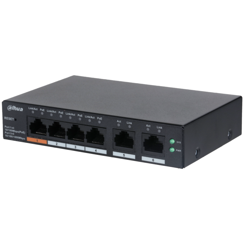 Dahua 4 POE 6-Port Cloud Managed Switch DH-CS4006-4ET-60