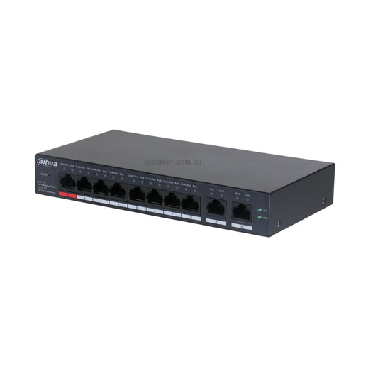 Dahua 10 Port Cloud Managed Switch - 8 PoE Ports, Layer 2 - DH-CS4010-8ET-110