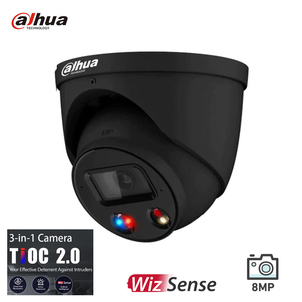 Dahua DH-IPC-HDW3849H-AS-PV-ANZ 8MP Smart Dual Illumination Active Deterrence Fixed-focal Eyeball TiOC 2.0 WizSense Network Camera