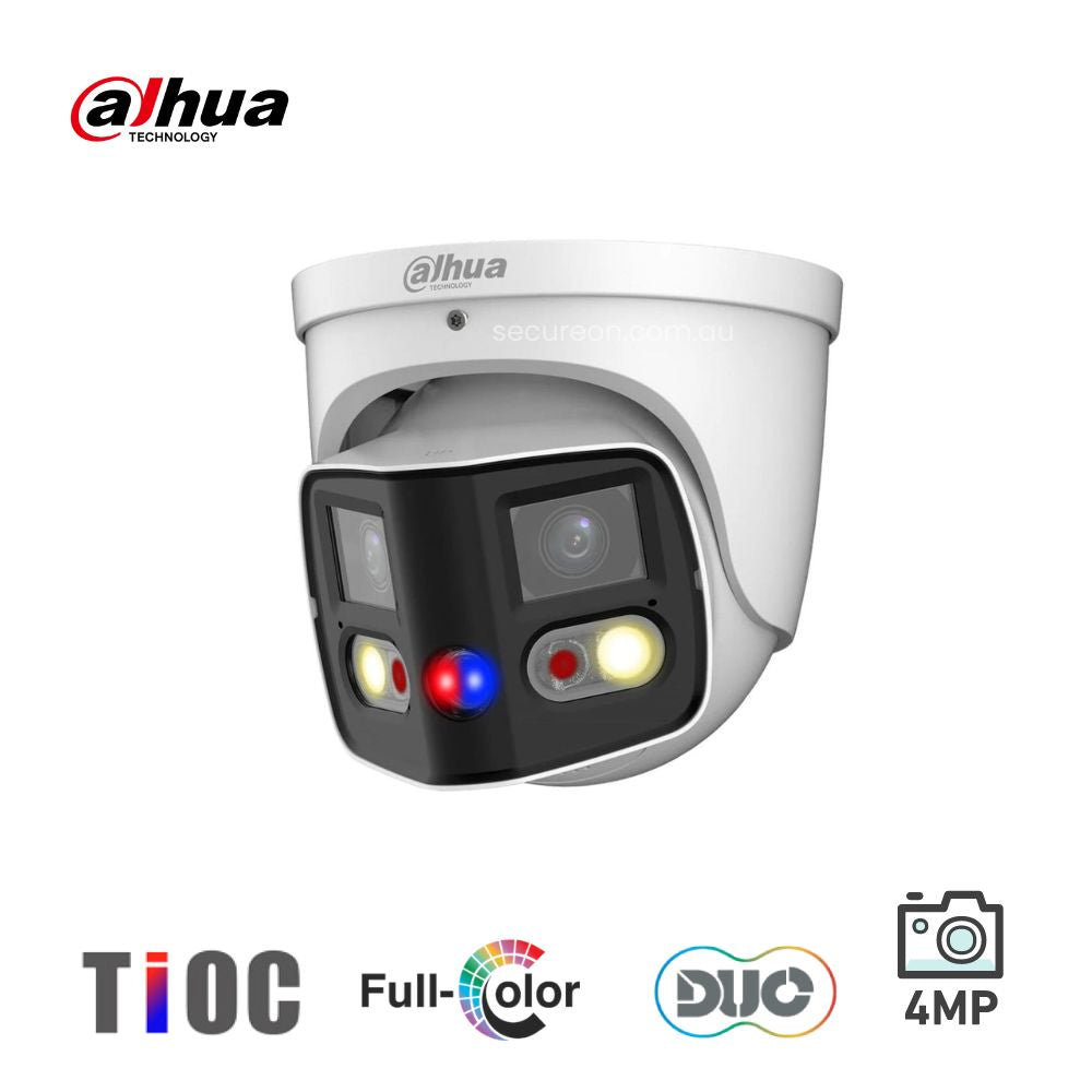 Dahua 4MP TiOC Duo Cube Splicing Dual-Lens Fixed Camera WizSense DH-IPC-PDW3849-A180-AS-PV-ANZ