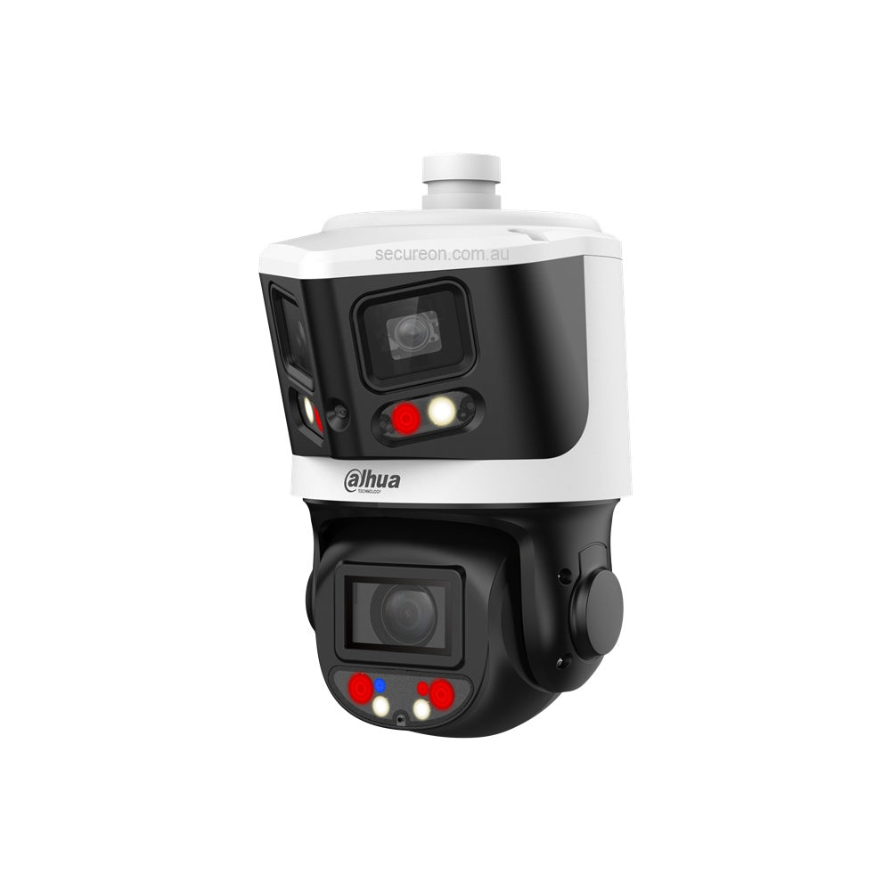 Dahua 8MP+4MP 10x TIOC Panoramic PTZ Camera - Dual Lens, Active Deterrence - DH-SDT3E410-8P-MB-A-PV1