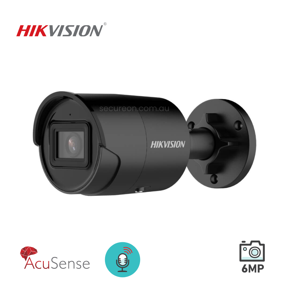 Hikvision DS-2CD2066G2-IU 6MP AcuSense With Microphone Outdoor Mini Bullet Camera