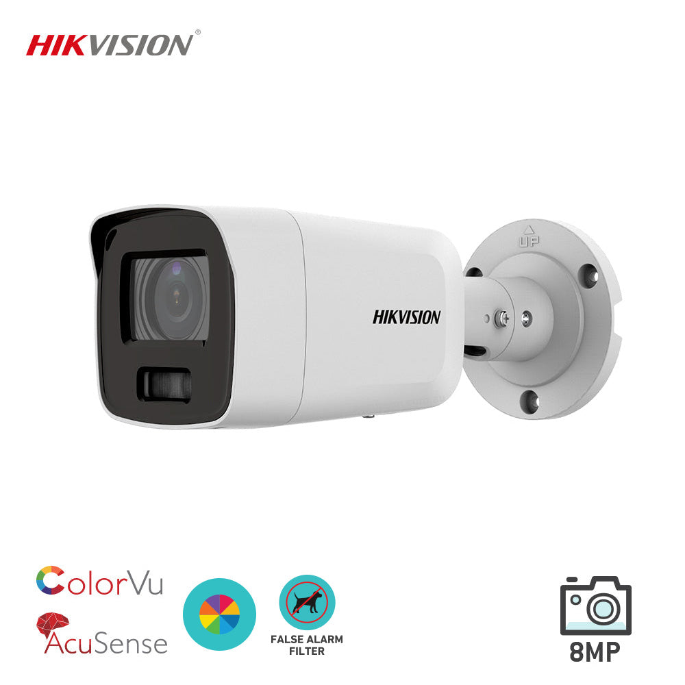 Hikvision 8MP Gen2 ColorVu Acusense Mini Bullet Camera DS-2CD2087G2-L