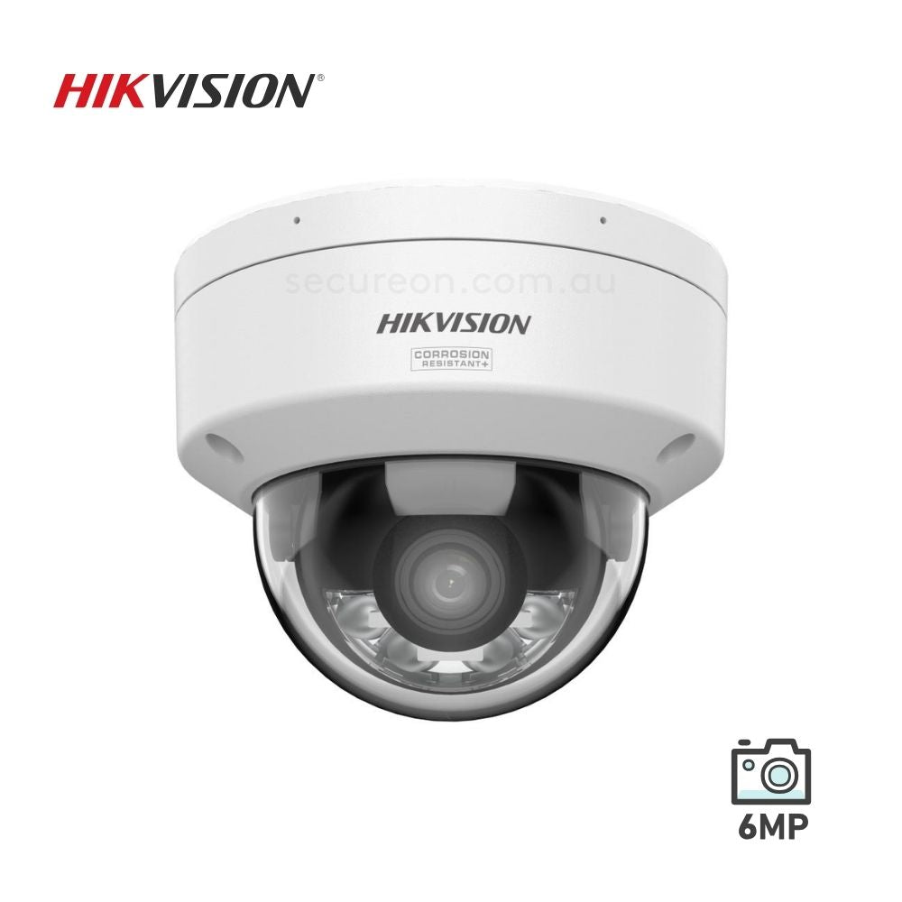 Hikvision 6MP ColorVu 3.0 Mini Dome Camera 2.8mm White DS-2CD2167G3-LIS2UY