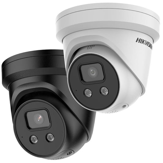 Hikvision 6MP AcuSense Strobe Light & Audible Warning Fixed Turret Network Security Camera