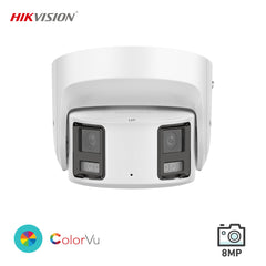 Hikvision Dual ColorVu 8MP Panoramic Fixed Turret Network Camera DS-2CD2387G2P-LSU/SL