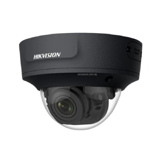 Hikvision DS-2CD2766G2T-IZS-BNC-BLK AcuSense 6MP dome camera, black, vari 2.8-12mm, IR 40m, BNC output, 3yr
