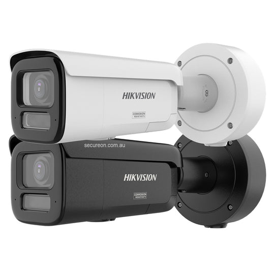 Hikvision 8MP ColorVu 3.0 Motorised Varifocal Bullet Camera - 2.7-13.5mm Zoom, Smart Hybrid Light, Live Guard Strobe & Siren - DS-2CD3687G3-LIZSUY-SL