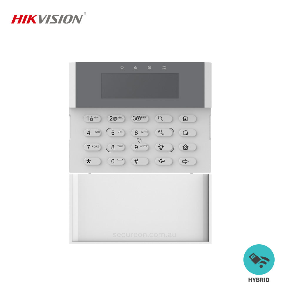 Hikvision DS-PK1-LRT-HWB AX PRO Hybrid LCD Keypad with Card Reader