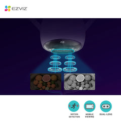 EZVIZ Dual-Lens AI Wi-Fi Camera 2K+ C3X