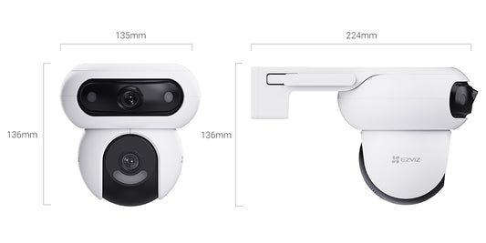 EZVIZ Dual 2K+ Dual-Lens Pan & Tilt Wi-Fi Camera H90