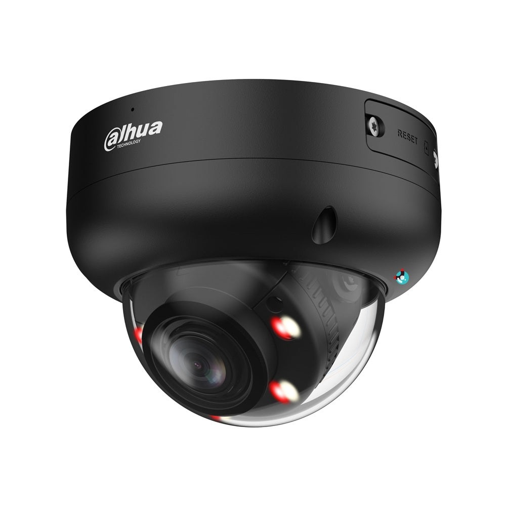 Dahua 8MP WizSense Smart Dual Light Vandal Dome Camera - Varifocal 2.7-13.5mm, Black - HDBW3867R-ZAS-IL-ANZ-BLK