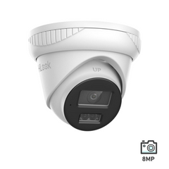 HiLook Pro Series 8MP Smart Hybrid Light 4mm Fixed Turret Network Camera IPC-T283H-MU