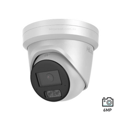 HiLook 6MP Hi-Color Fixed Turret Network Camera White IPC-T561H-MU