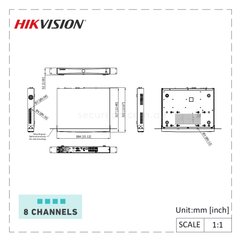 Hikvision 16CH VPRO Series VR AcuSeek/AcuSearch 16 PoE 2 Bay 1RU No HDD DS-7616NXI-I2/16P/VPro