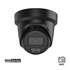HiLook 8MP 4K 2.8mm Hi-Color Fixed Turret Network Camera IPC-T581H-MU Black