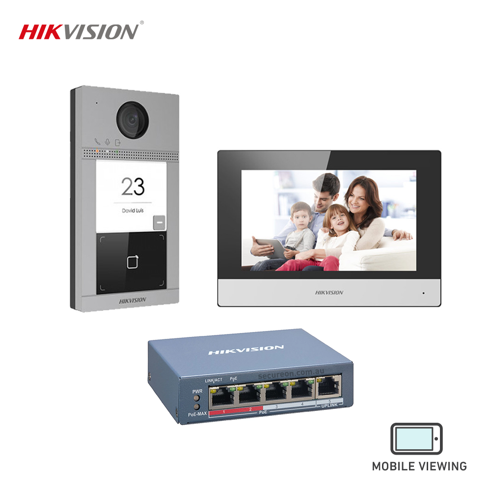 Hikvision Gen2 IP Villa 1 Button Intercom Kit