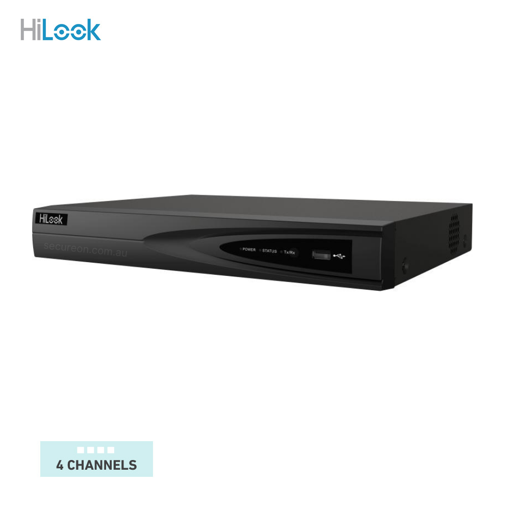 Hilook Pro Series 4CH NVR Video Recorder NVR-104MH-K/4P(B)