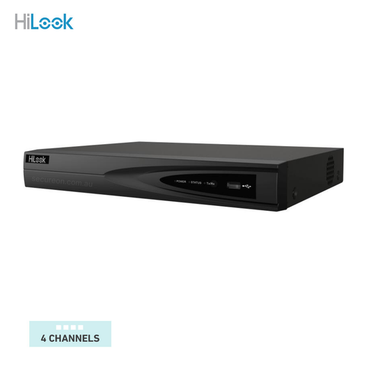 Hilook Pro Series 4CH NVR Video Recorder NVR-104MH-K/4P(B)