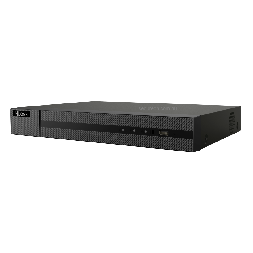 HiLook 8CH Network Video Recorder - 8 POE Ports, 8MP Resolution, Prebuilt 4TB - NVR-108MH-C-8P/4TB