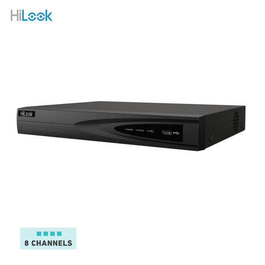 HiLook Pro Series 8CH NVR Video Recorder NVR-108MH-K/8P(B)