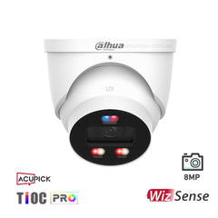 Dahua 8MP Smart Dual Light Active Deterrence Fixed-focal Eyeball WizSense Network Camera IPC-HDW3849H-AS-PV-PRO-ANZ