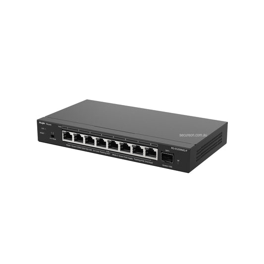 Ruijie Reyee 8-Port 2.5G Smart Cloud Managed Switch 8x PoE+ 130W 1x 10GE SFP+ RG-ES209MG-P