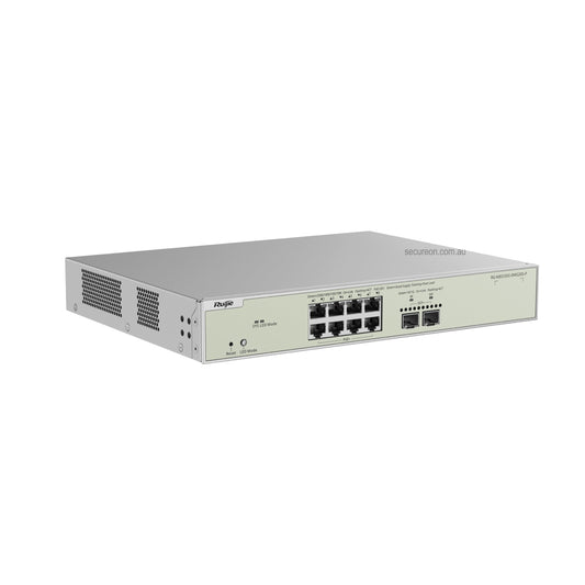 Ruijie Reyee 10-Port Multi-Gig Layer 2+ Managed Switch 8x 2.5G PoE+ 240W 2x 10G SFP+ RG-NBS3300-8MG2XS-P