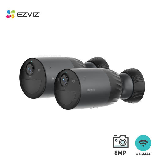 EZVIZ 2 x 8MP Outdoor Wireless Standalone 4K Smart Home Battery Camera BC1c Pro