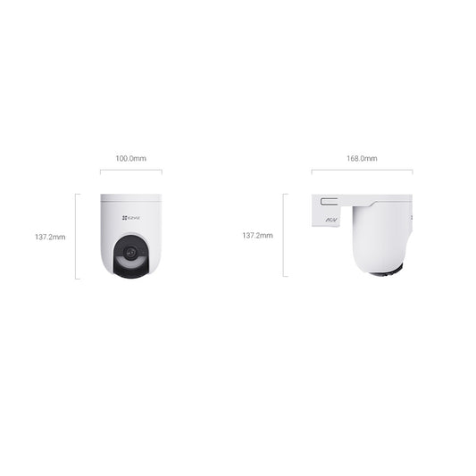 EZVIZ 4MP 2K+ Outdoor Battery Pan & Tilt 4G & Wi-Fi Camera with Solar Panel Kit HB8 Lite CS-HB8c/SP